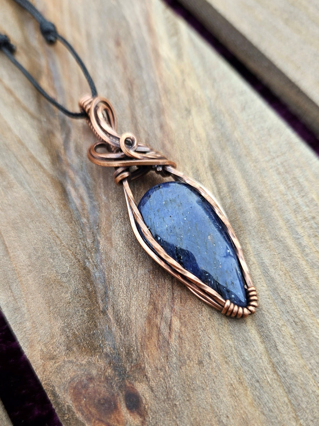 Iolite and Copper Necklace