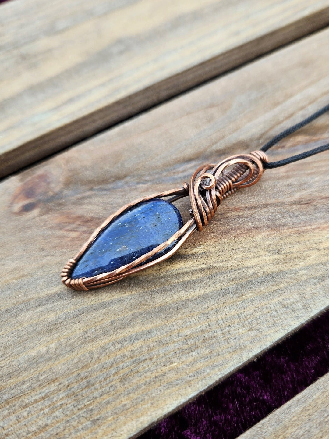 Iolite and Copper Necklace