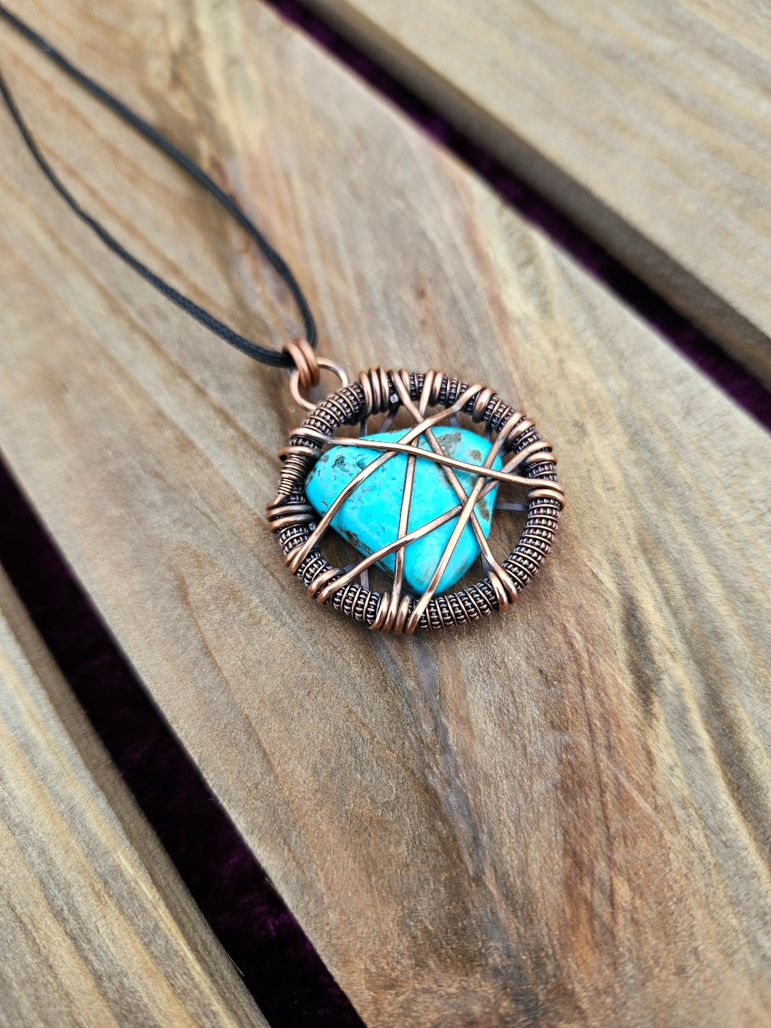 Turquoise and Copper 'Amulet' Necklace