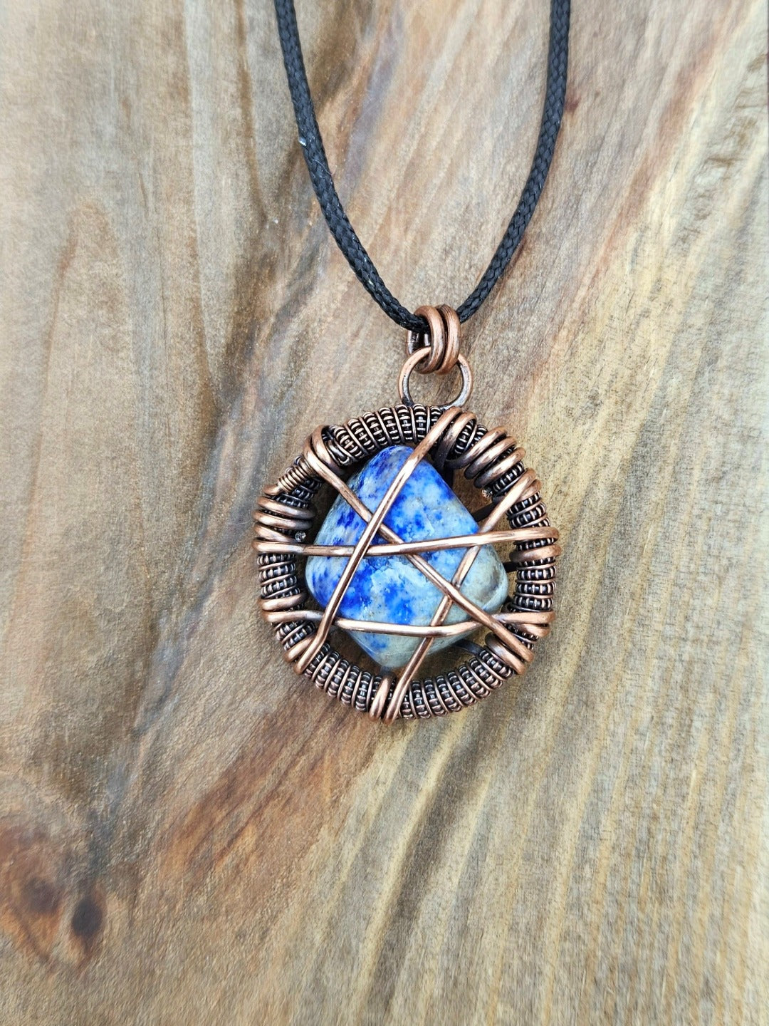 Lapis Lazuli and Copper 'Amulet' Necklace