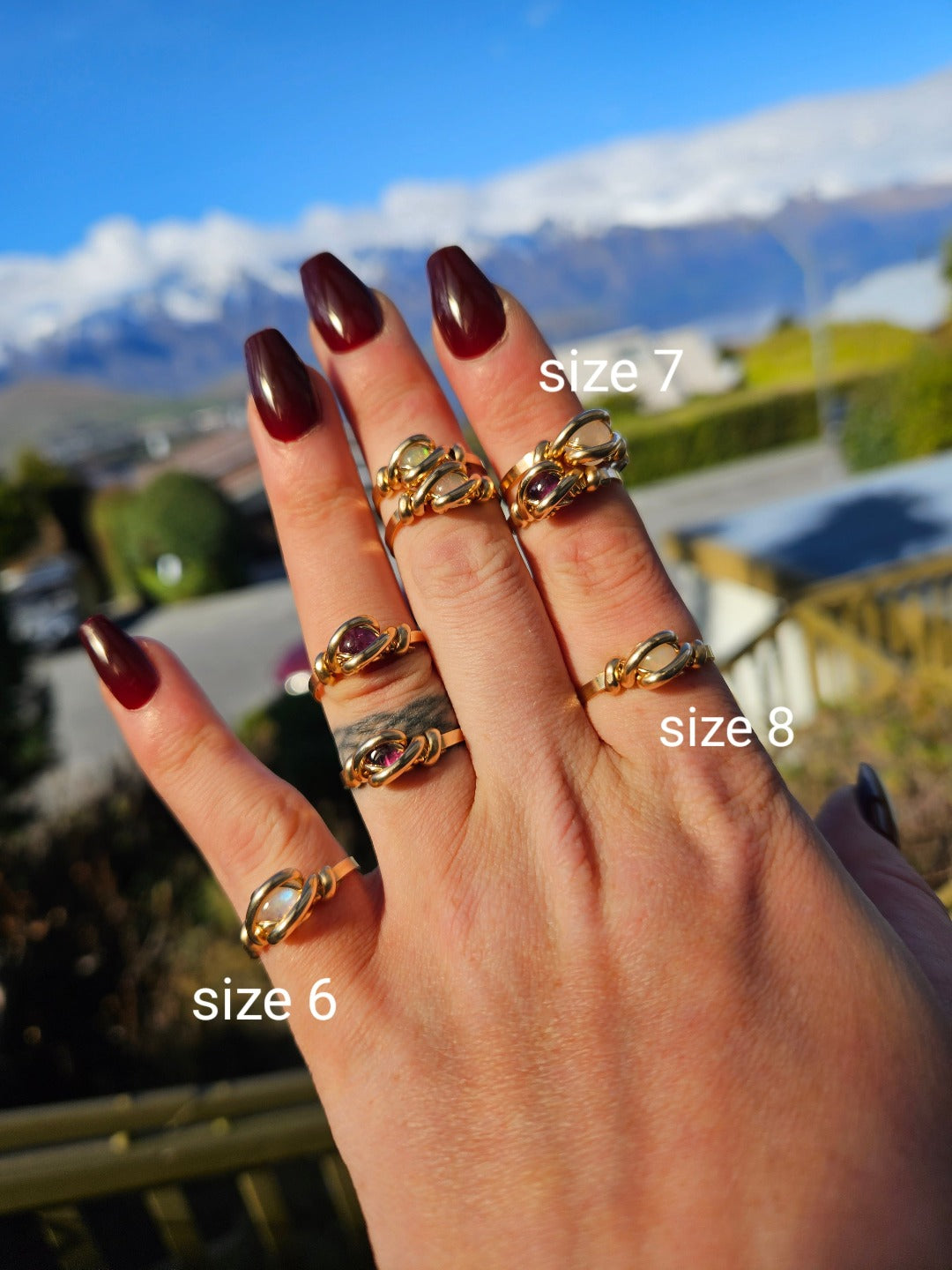 Moonstone And Gold Ring