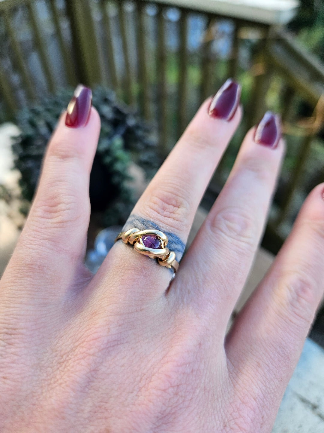 Amethyst And Gold Ring