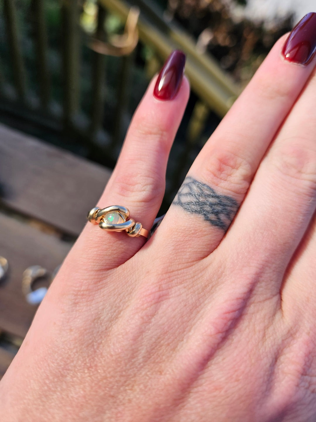 Ethiopian Opal And Gold Ring
