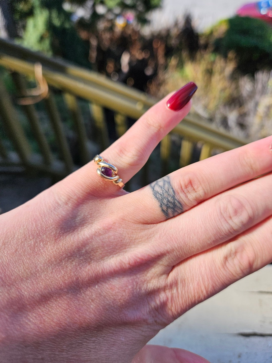 Amethyst And Gold Ring