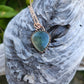 Green Fluorite and Copper Necklace