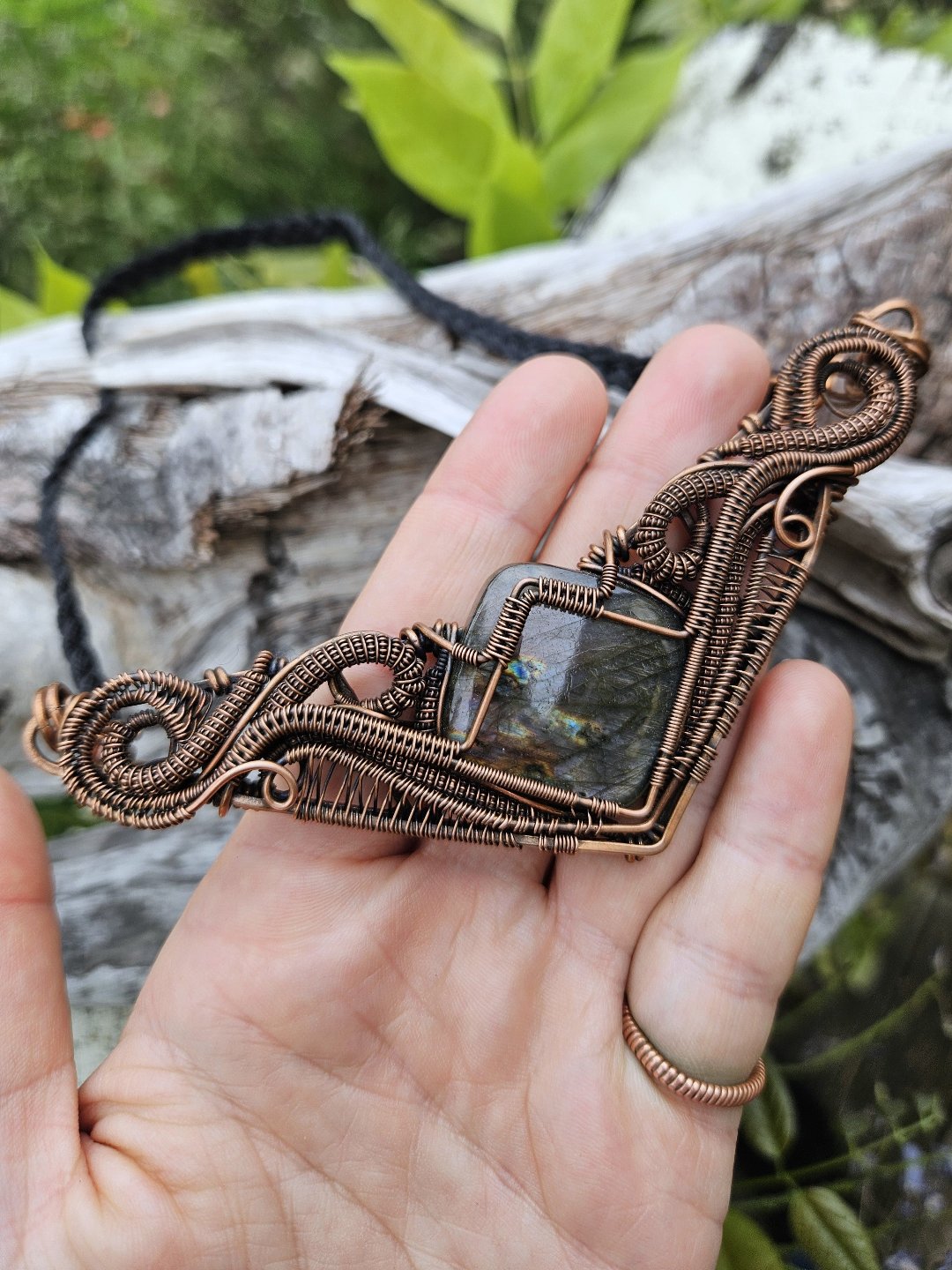 'Nebula' - Labradorite and Copper Necklace