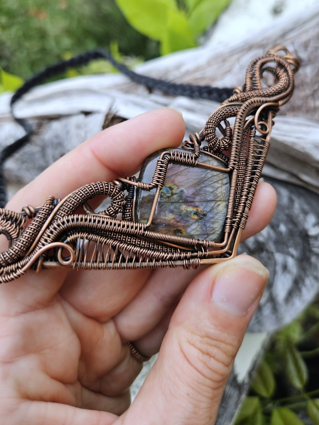 'Nebula' - Labradorite and Copper Necklace