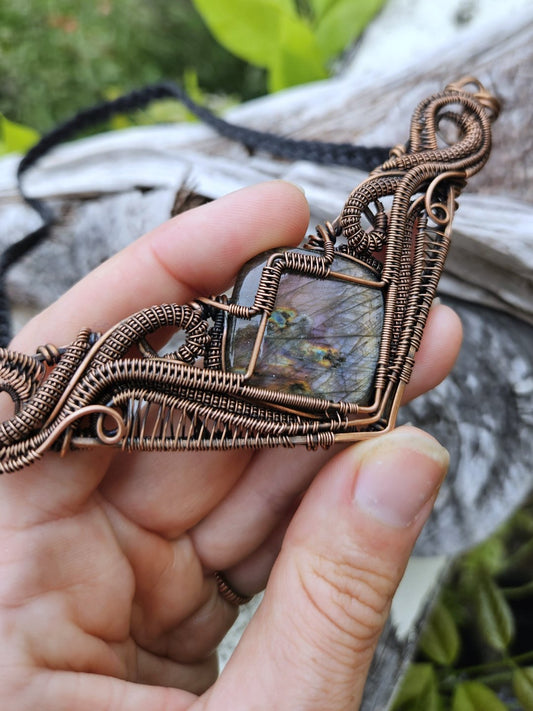 'Nebula' - Labradorite and Copper Necklace