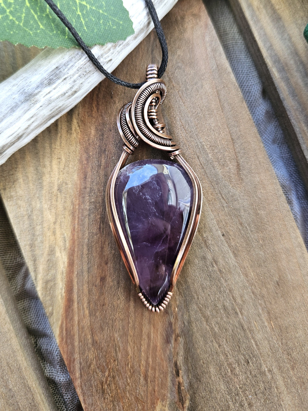 Amethyst and Copper Necklace