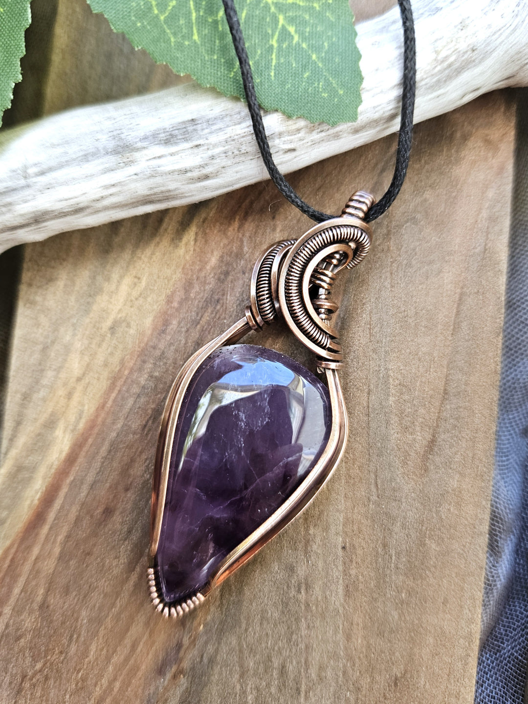 Amethyst and Copper Necklace