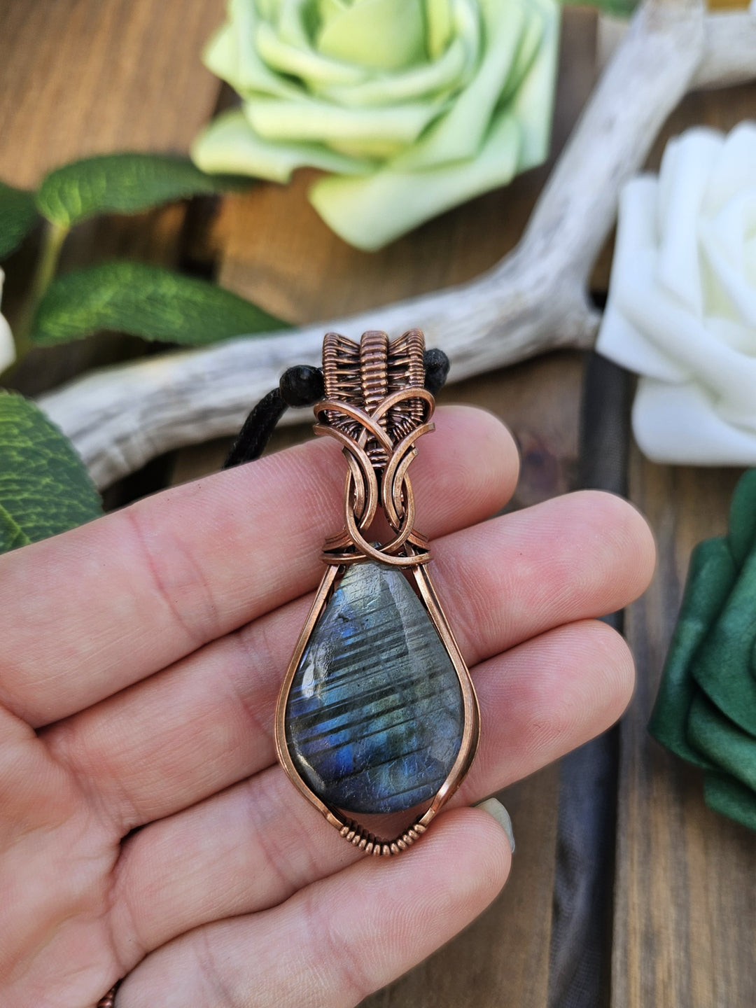 Labradorite and Copper Necklace