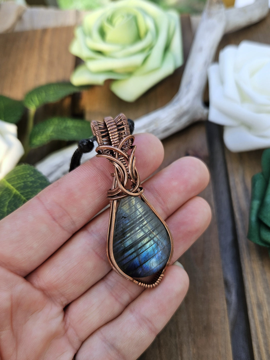 Labradorite and Copper Necklace