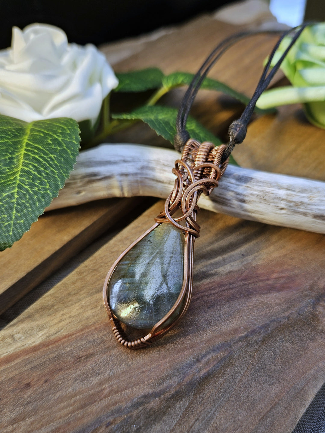 Labradorite and Copper Necklace