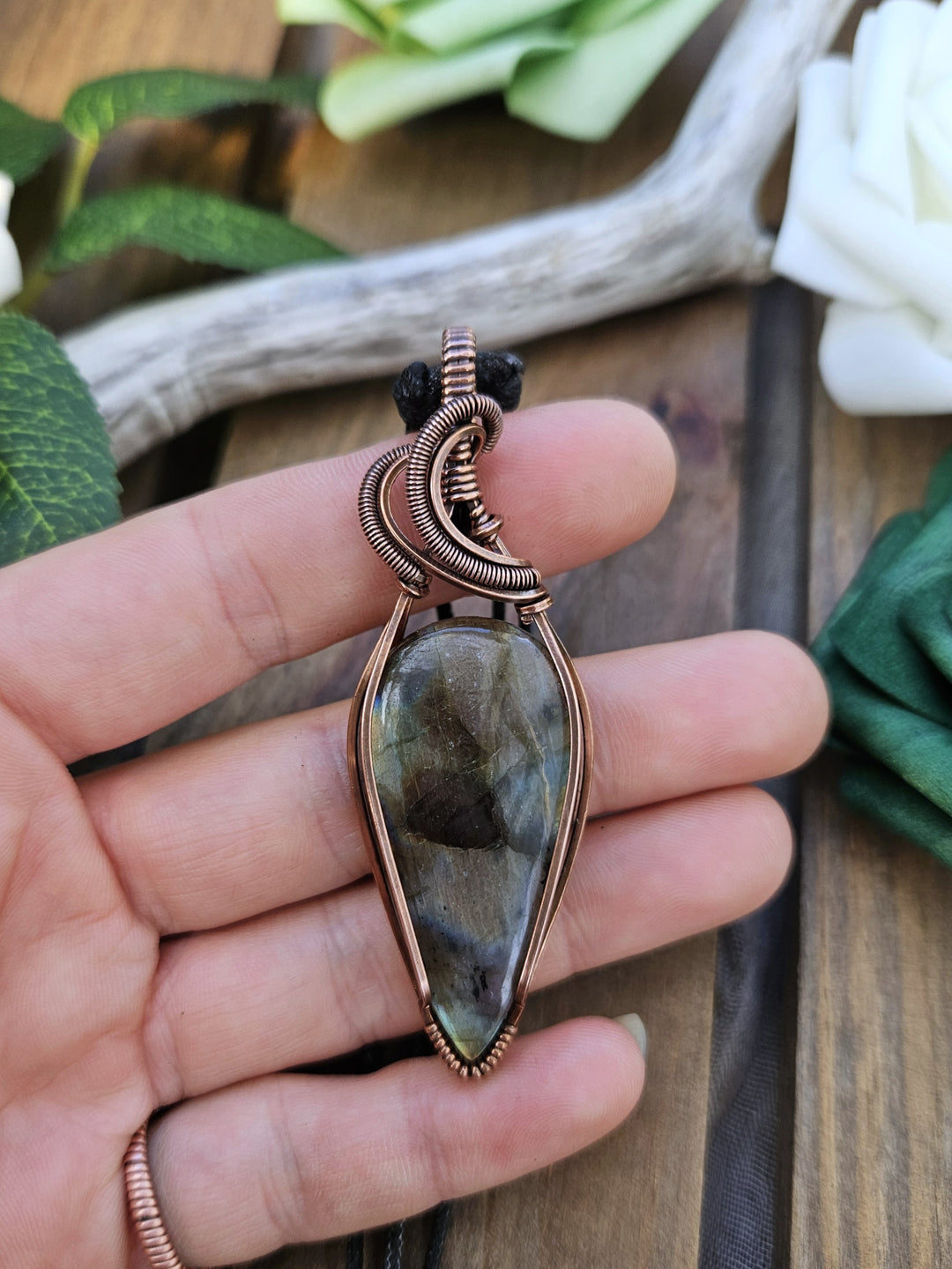 Labradorite and Copper Necklace