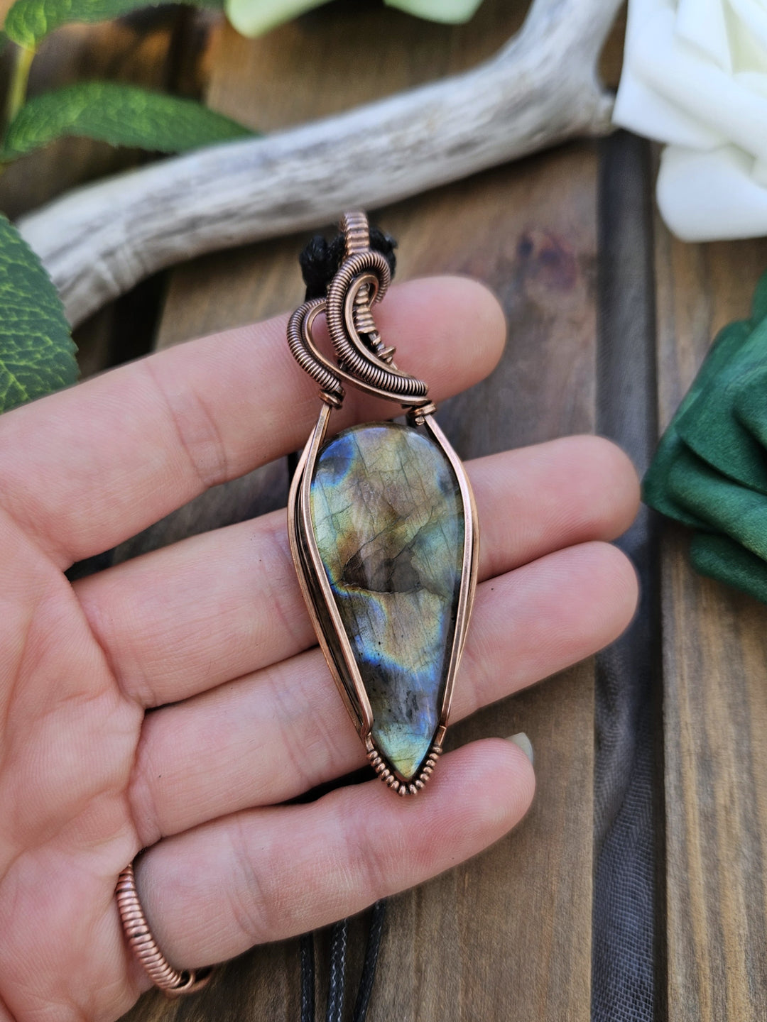 Labradorite and Copper Necklace