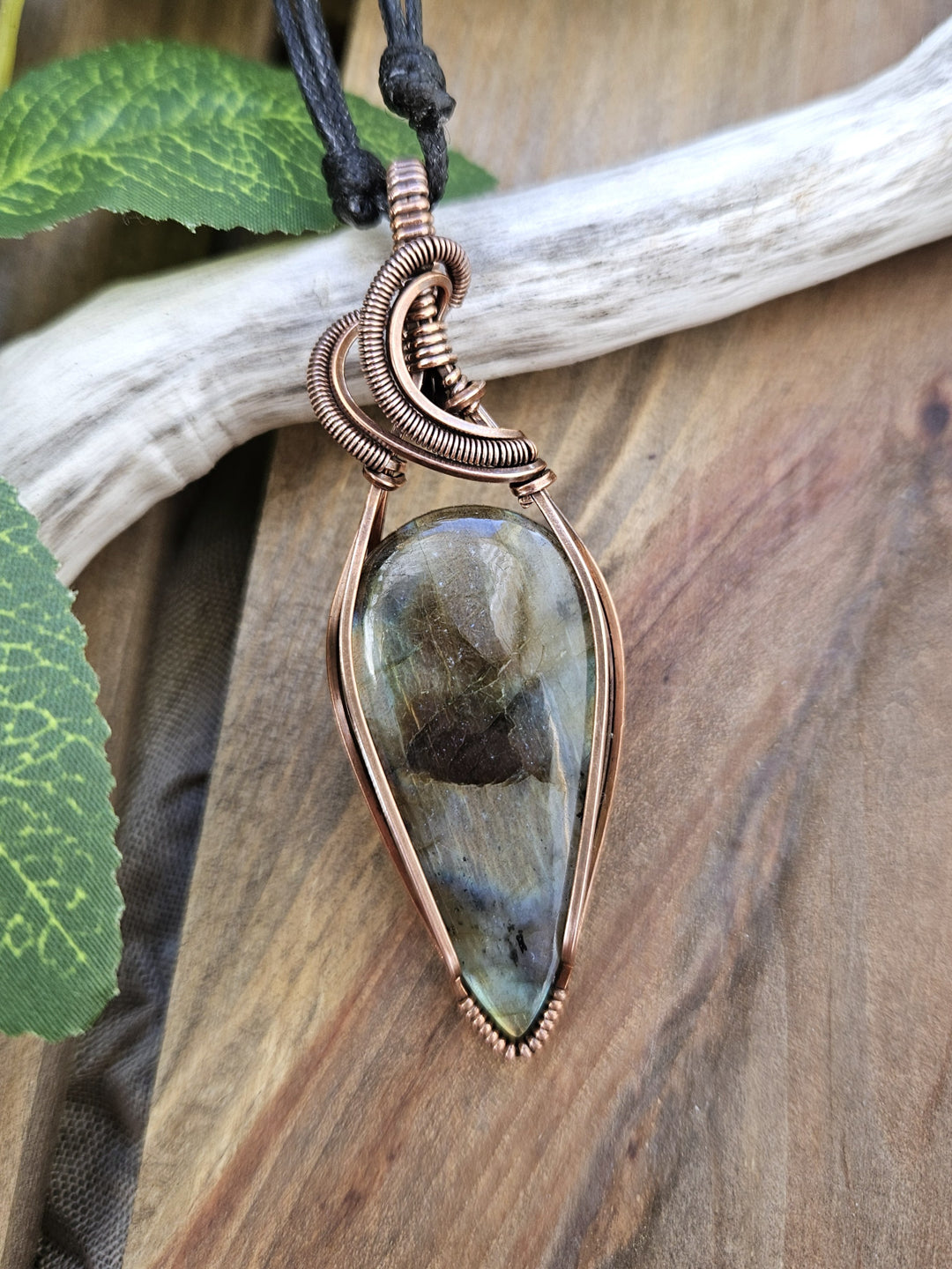 Labradorite and Copper Necklace