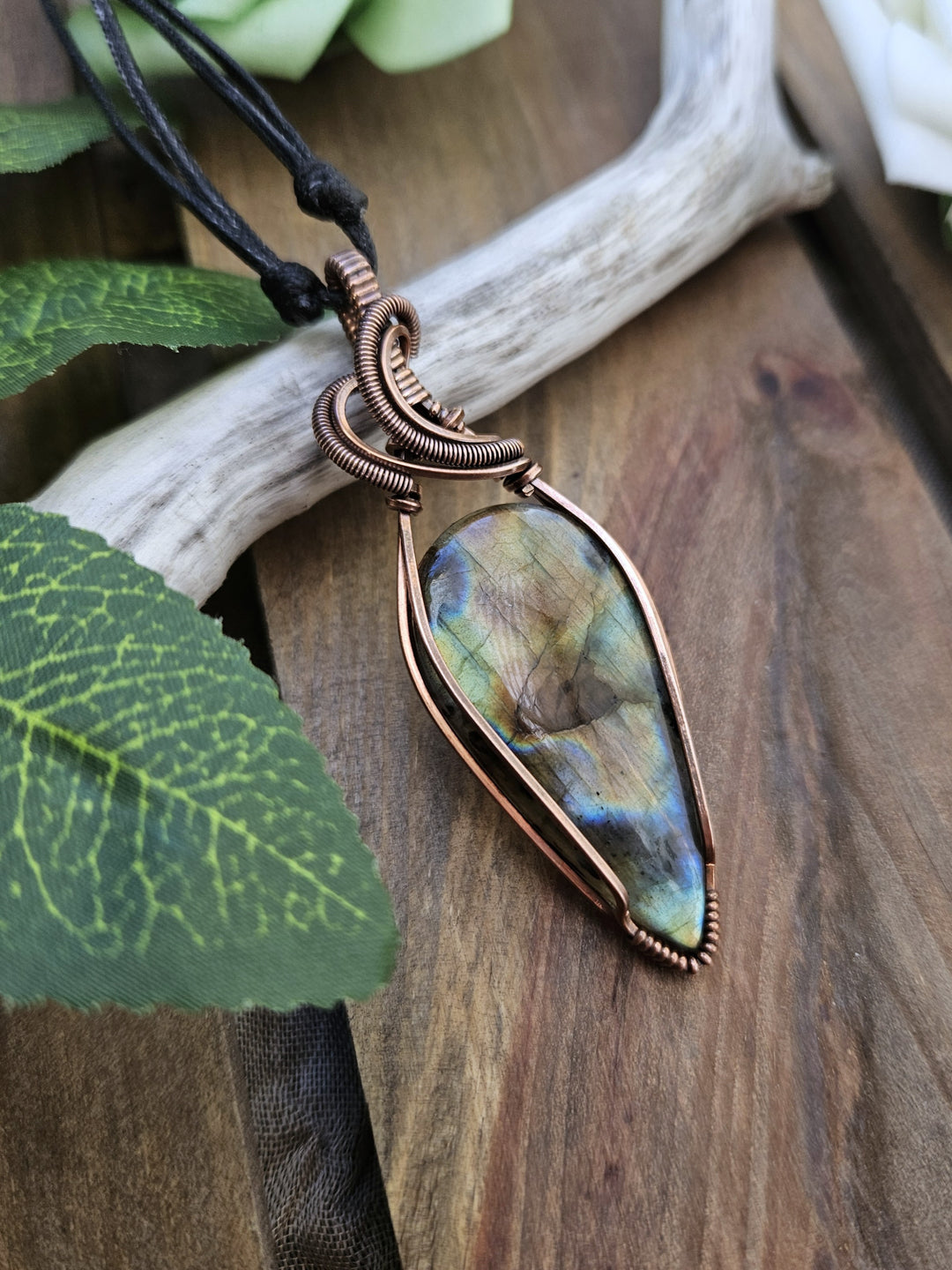 Labradorite and Copper Necklace