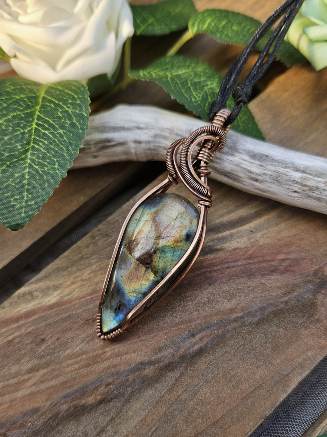 Labradorite and Copper Necklace