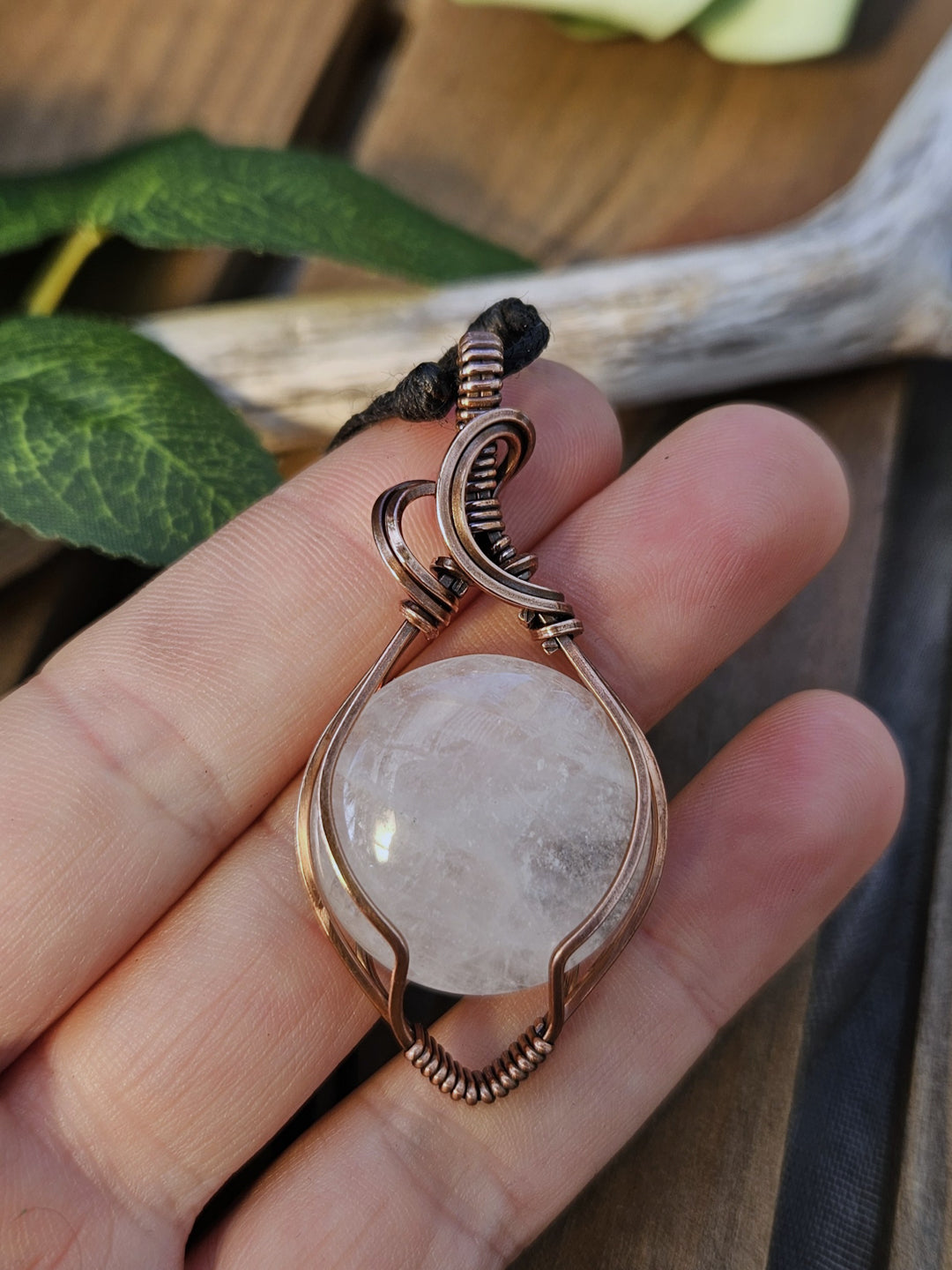 Quartz and Copper Necklace