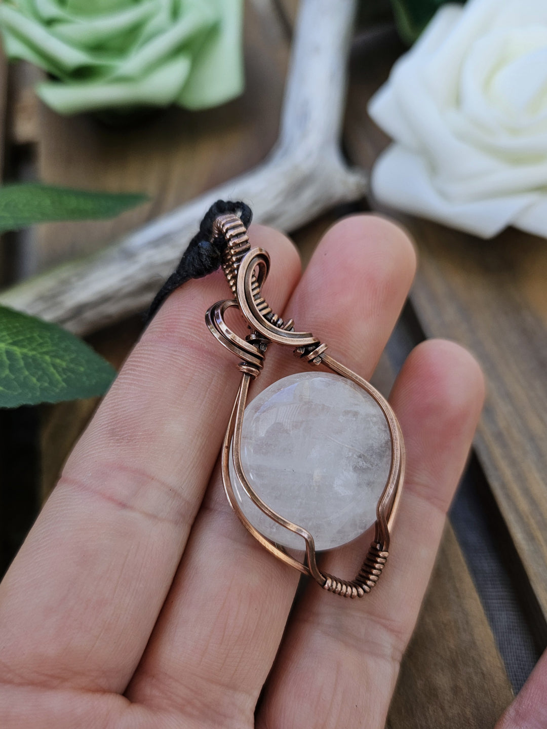 Quartz and Copper Necklace