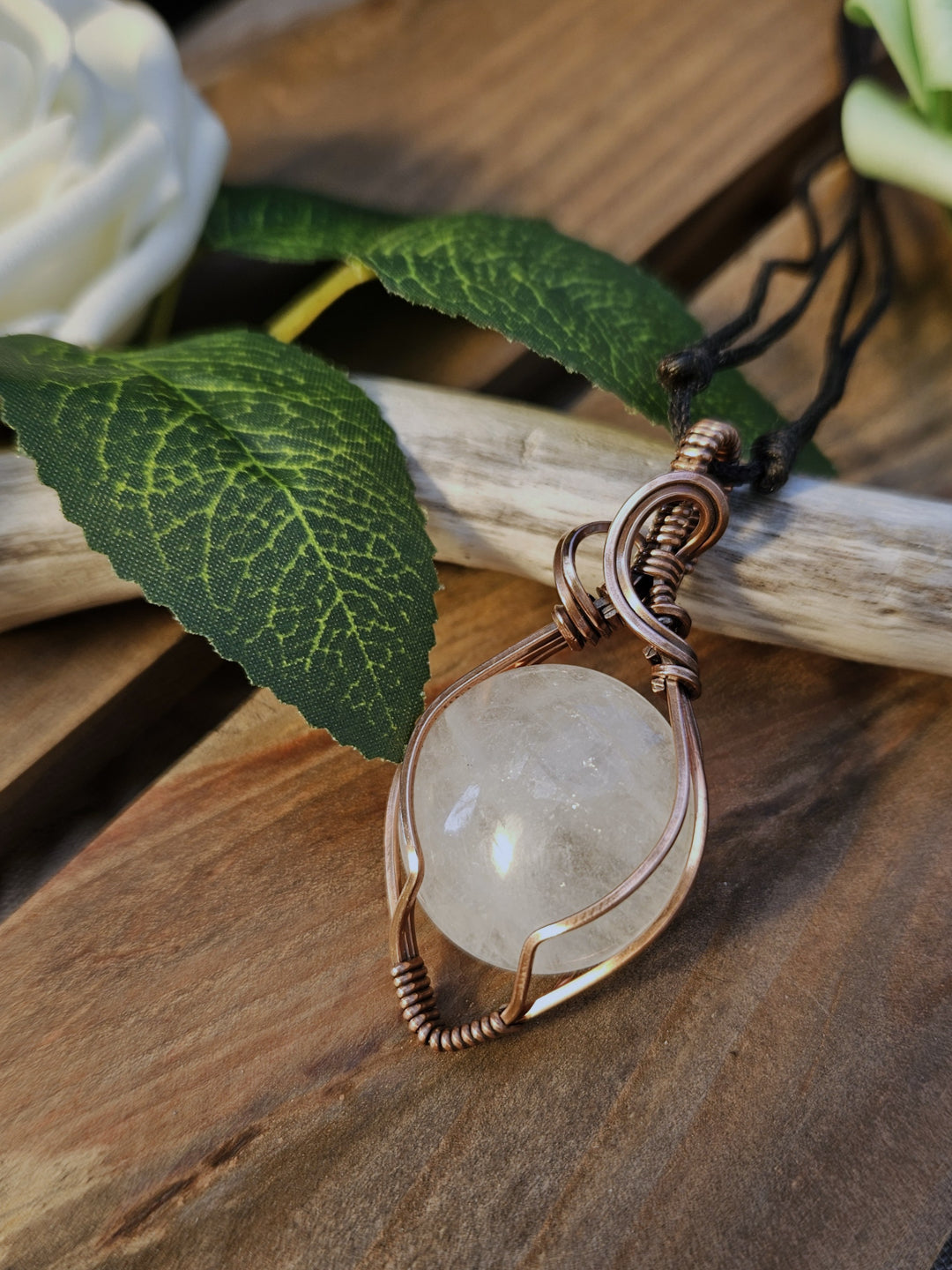 Quartz and Copper Necklace