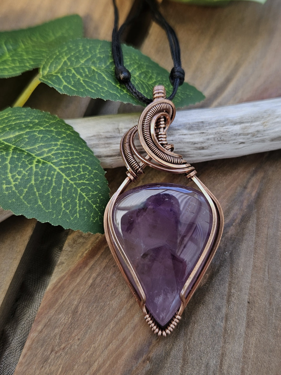 Amethyst and Copper Necklace