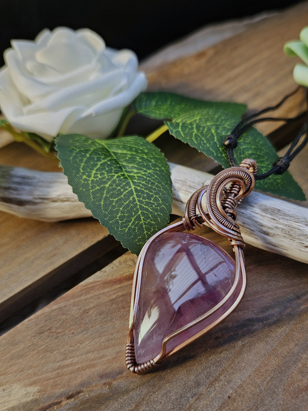 Amethyst and Copper Necklace