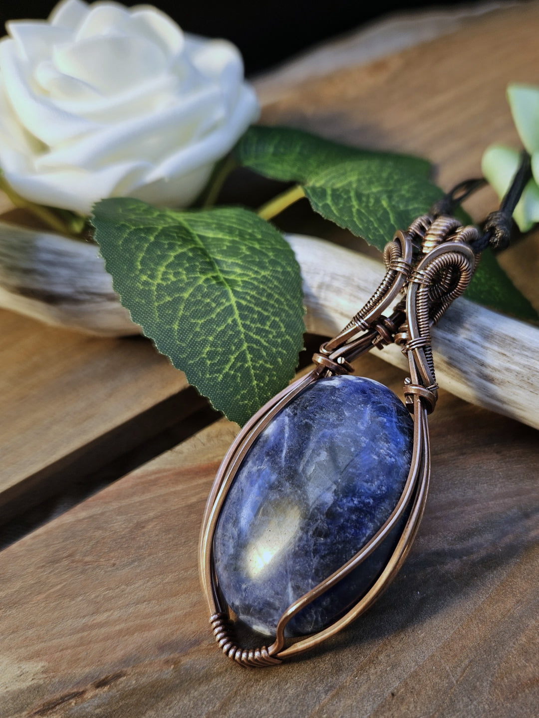 Sodalite and Copper Necklace