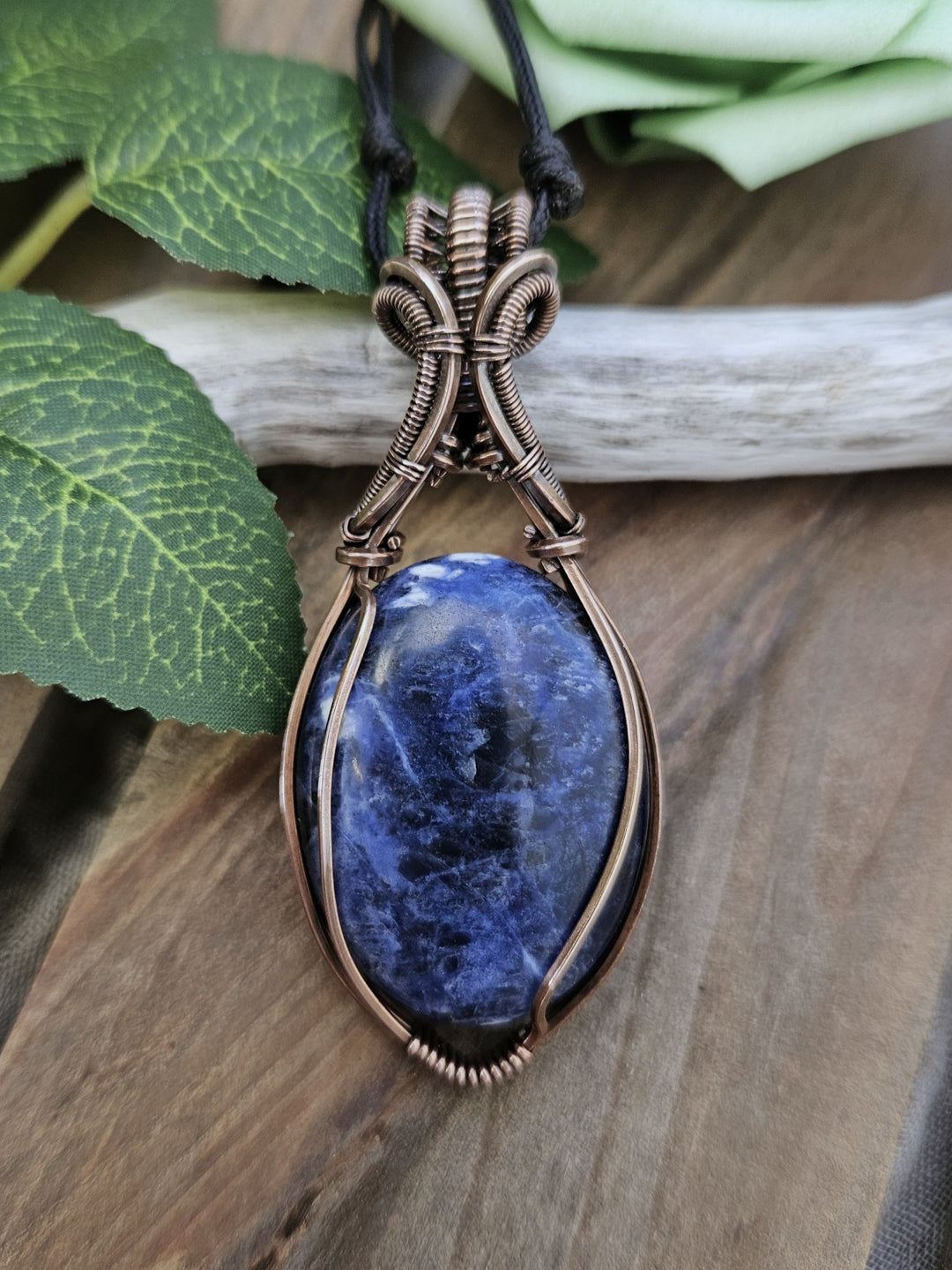 Sodalite and Copper Necklace