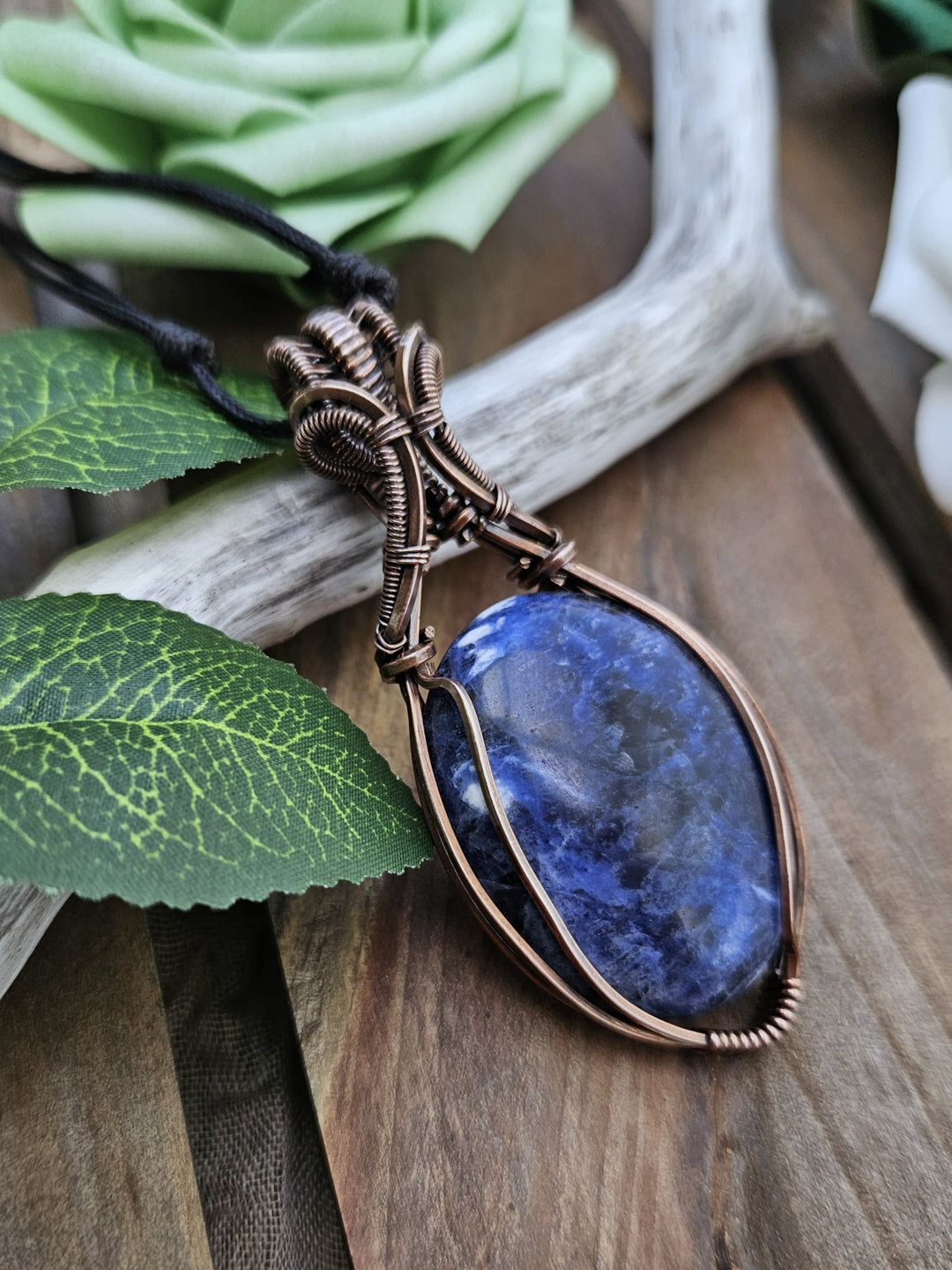 Sodalite and Copper Necklace