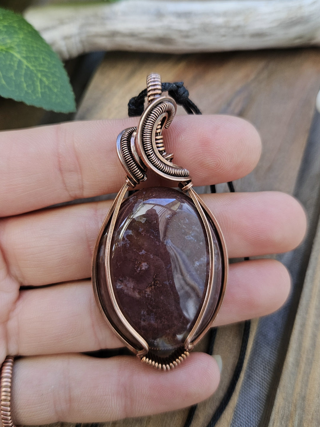 Indian Agate and Copper Necklace