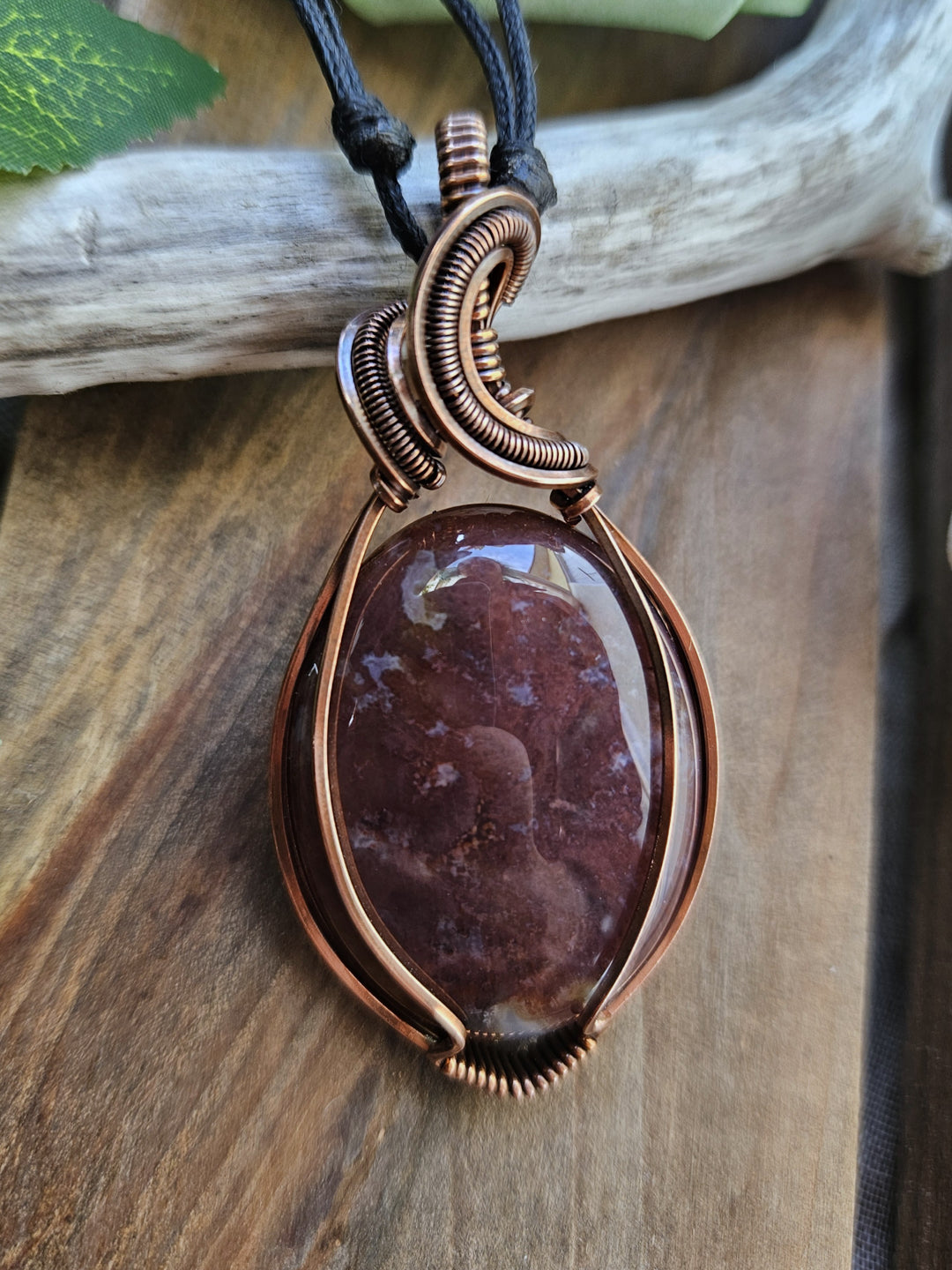 Indian Agate and Copper Necklace