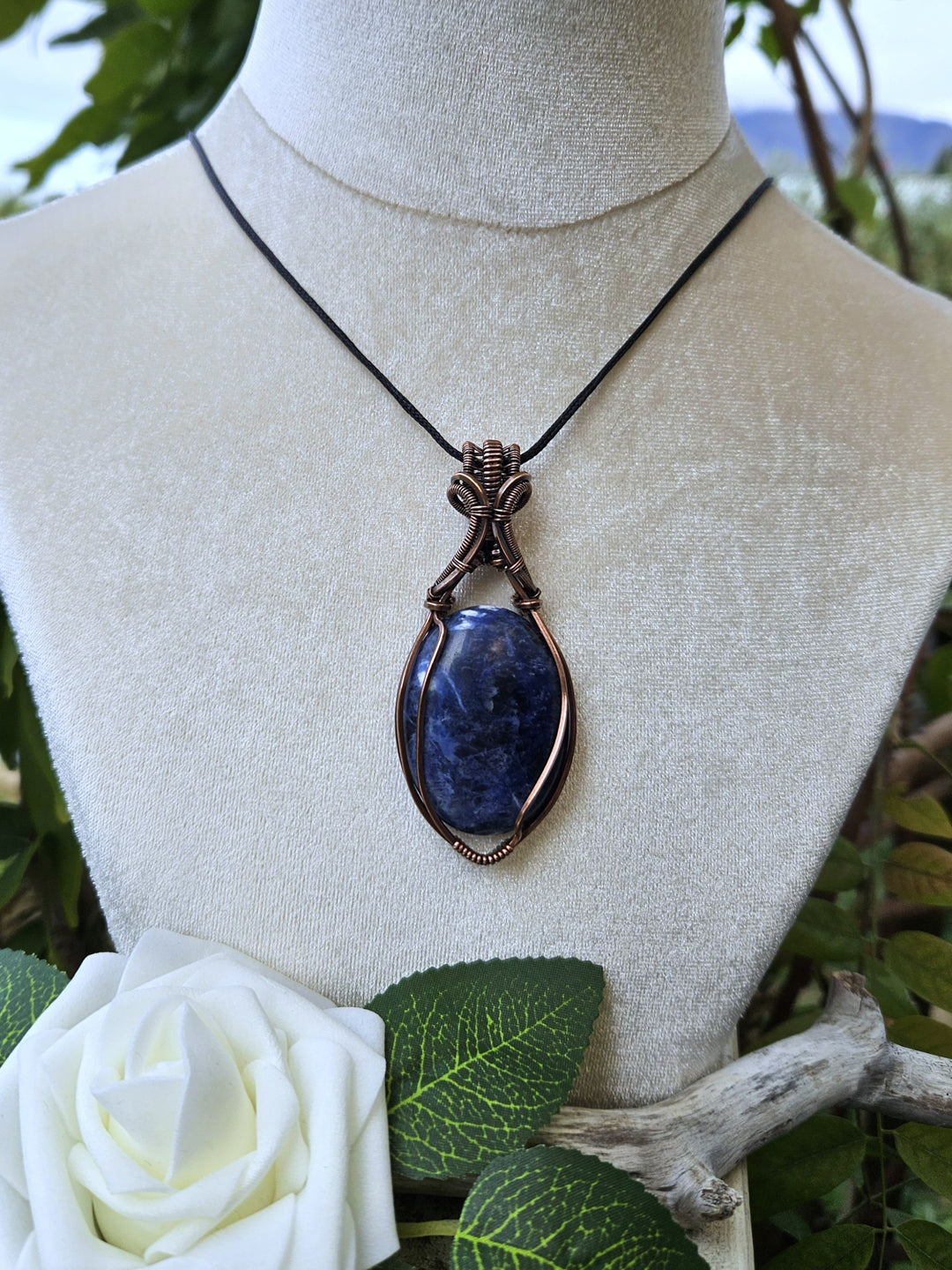 Sodalite and Copper Necklace