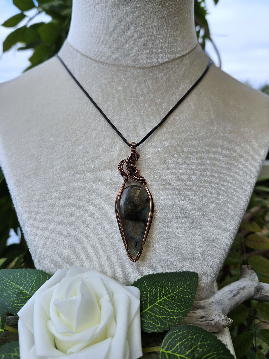 Labradorite and Copper Necklace