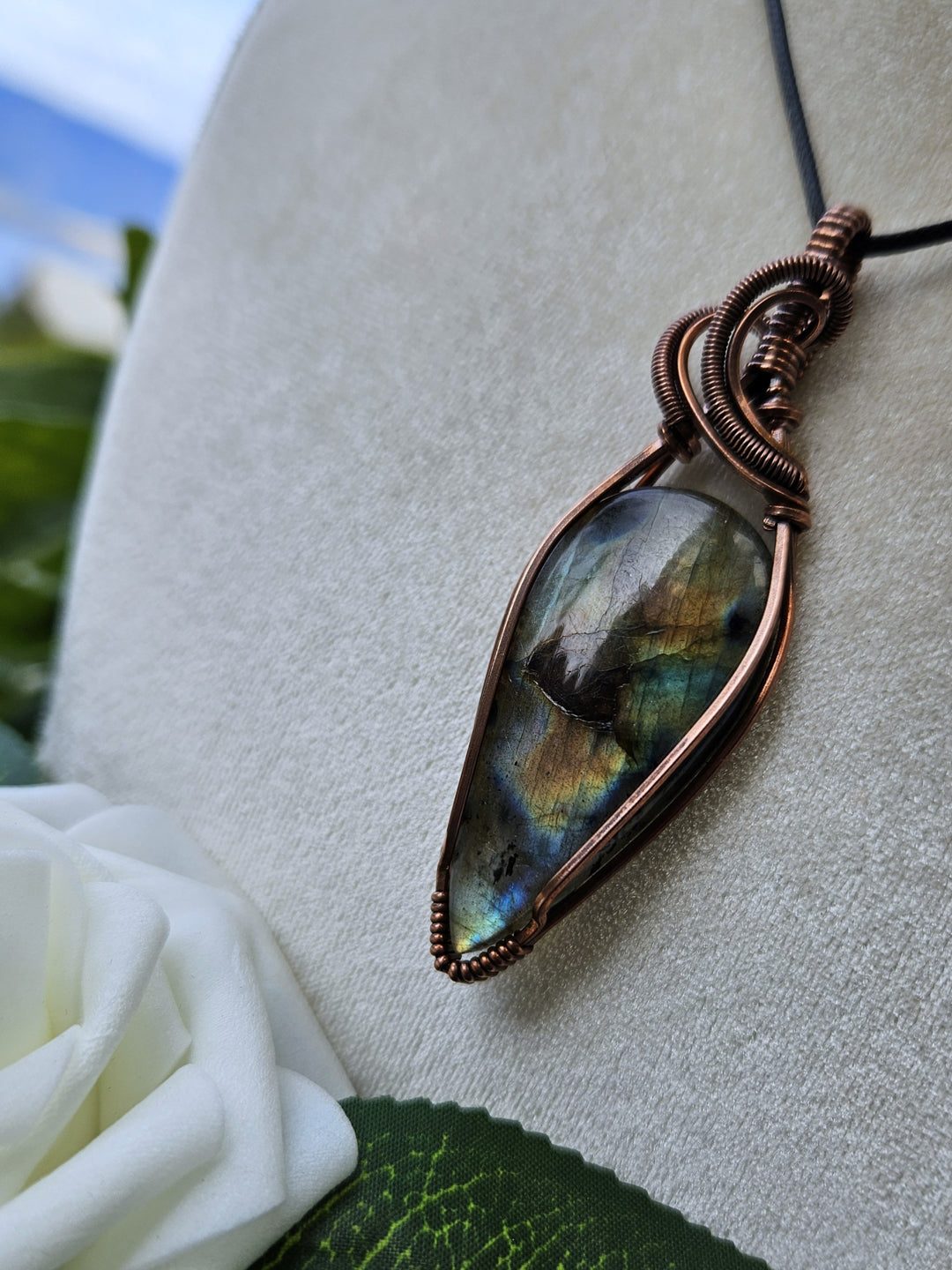 Labradorite and Copper Necklace