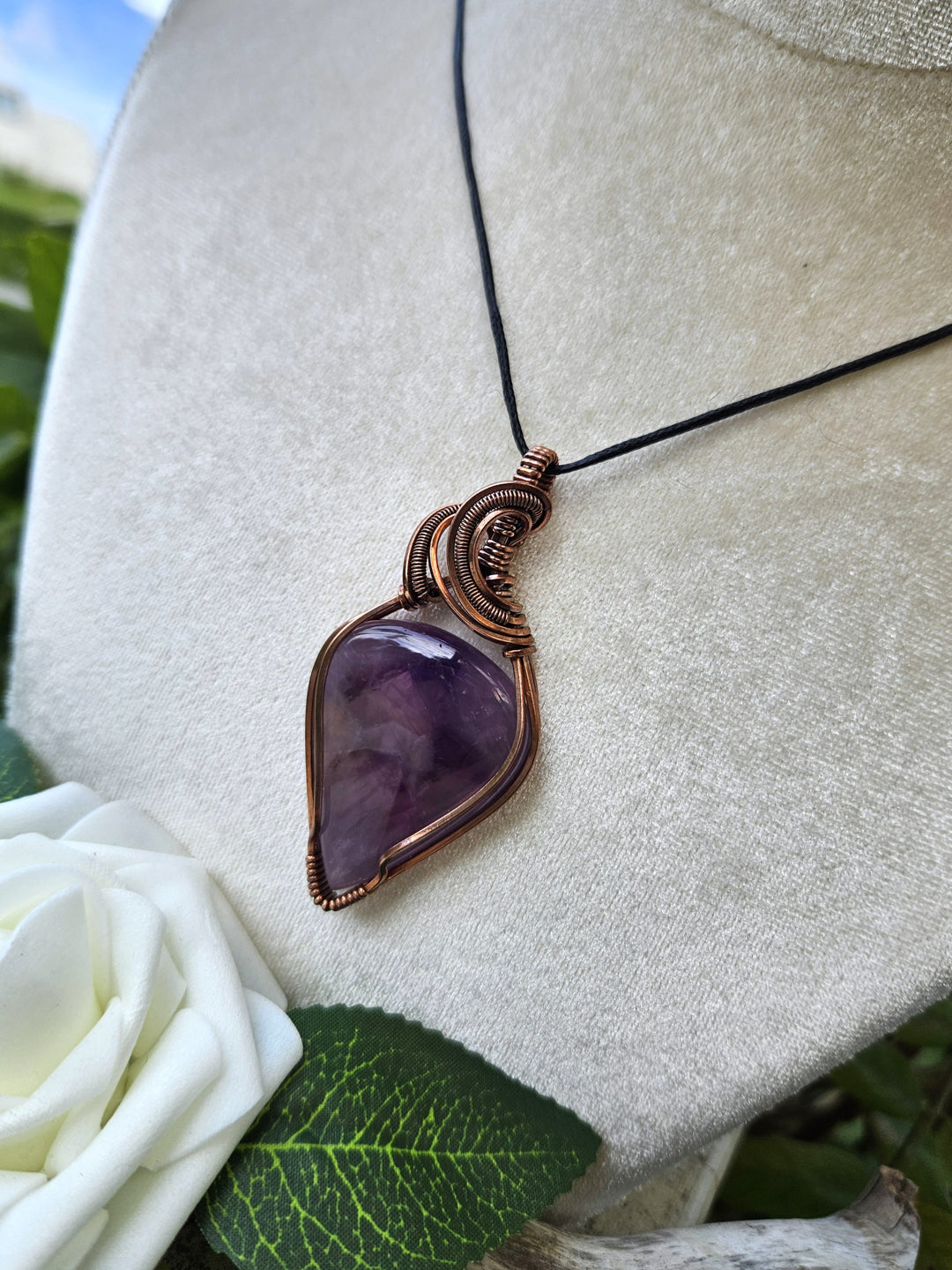 Amethyst and Copper Necklace