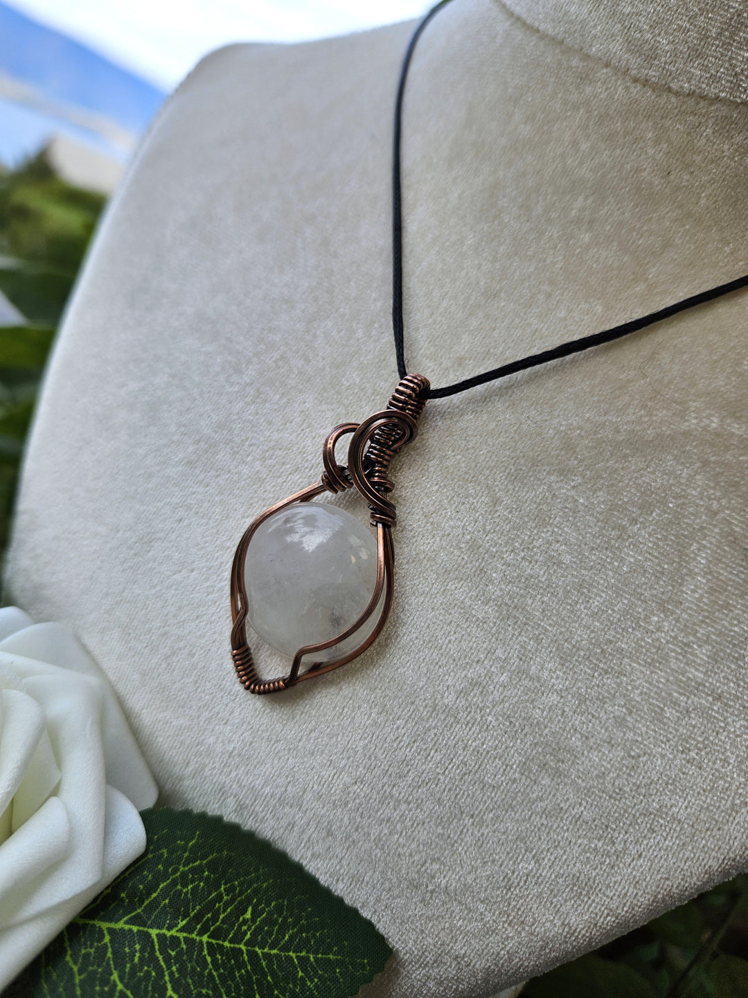 Quartz and Copper Necklace