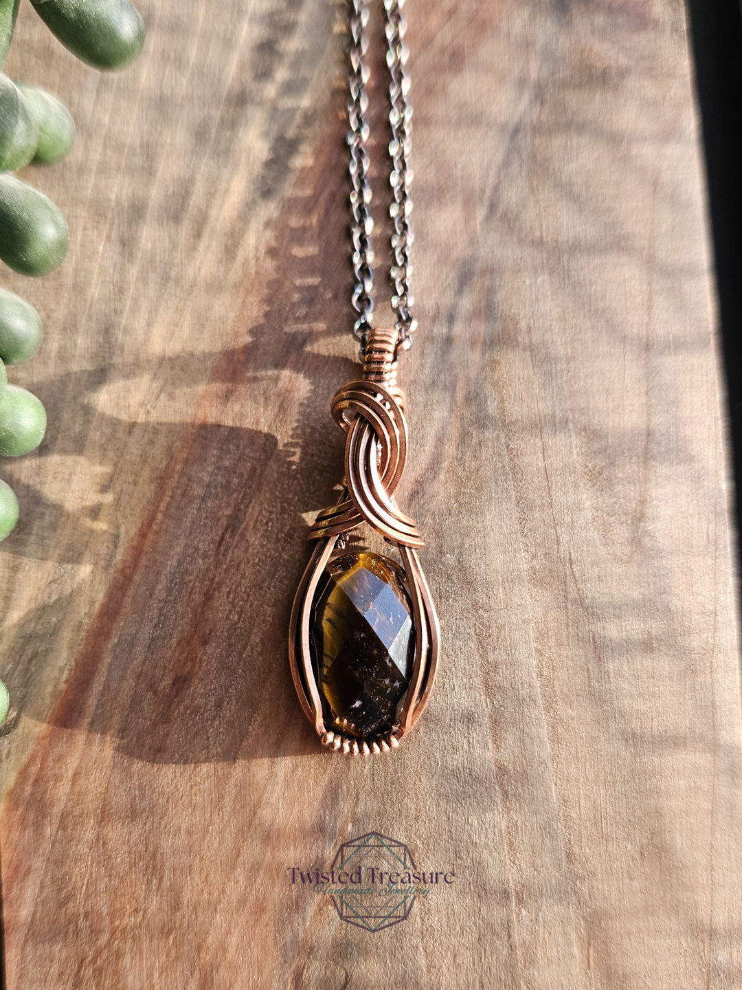 Tigers Eye and Copper Necklace