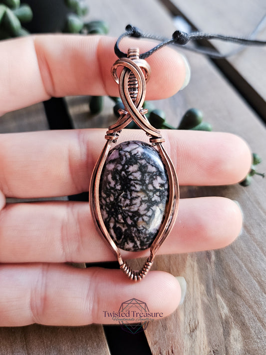 Rhodonite and Copper Necklace