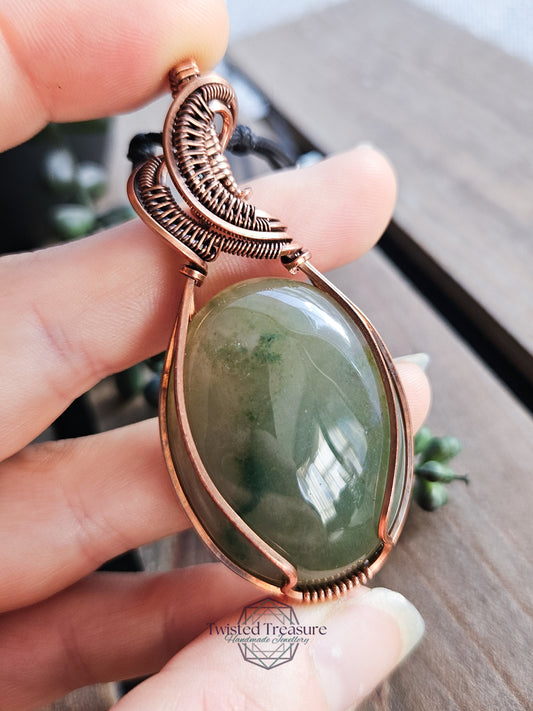 Indian Agate and Copper Necklace