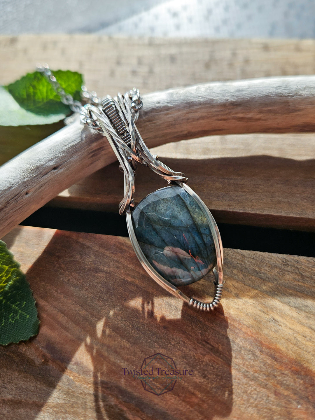 Labradorite and Silver Necklace