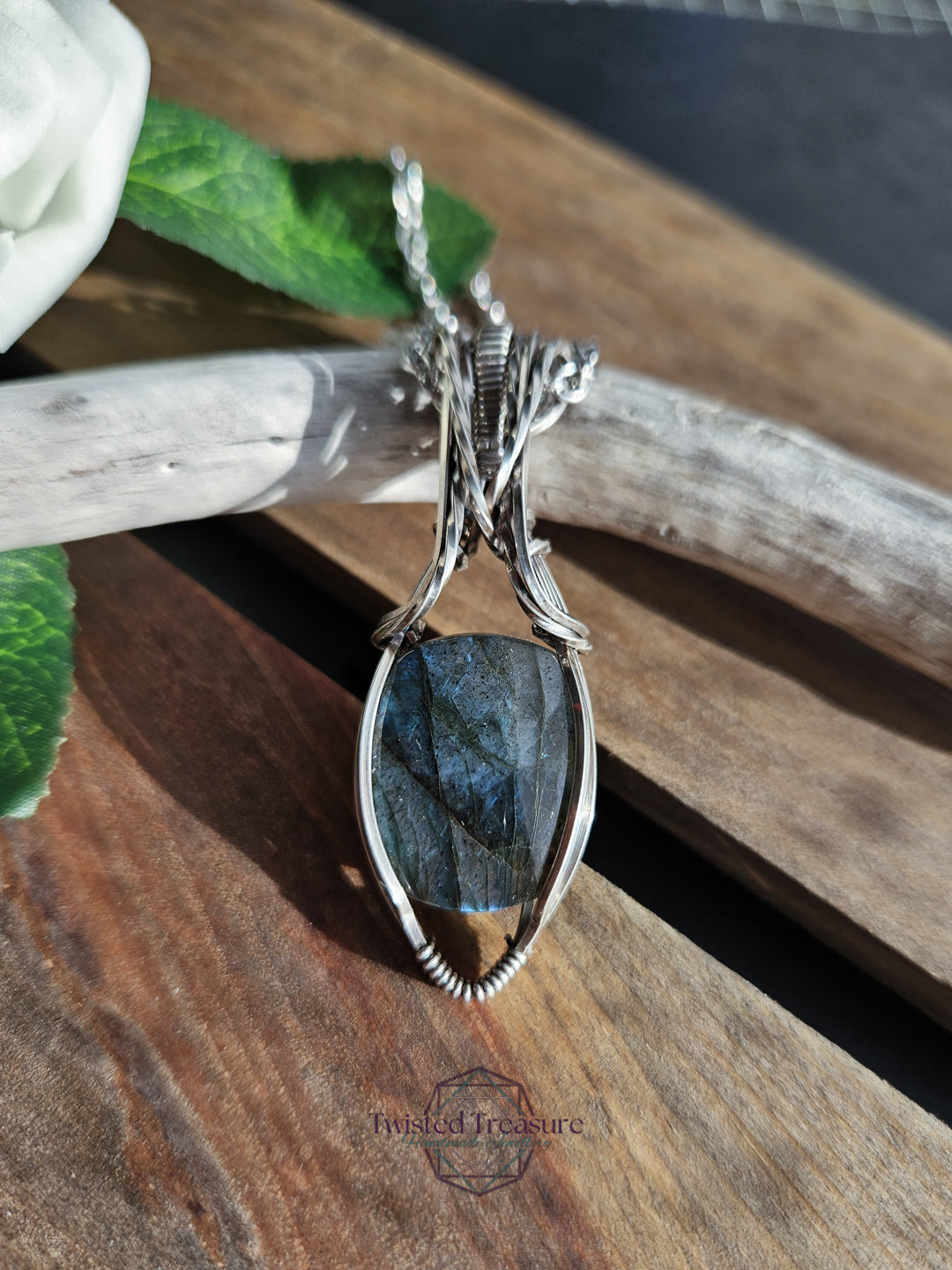 Labradorite and Silver Necklace