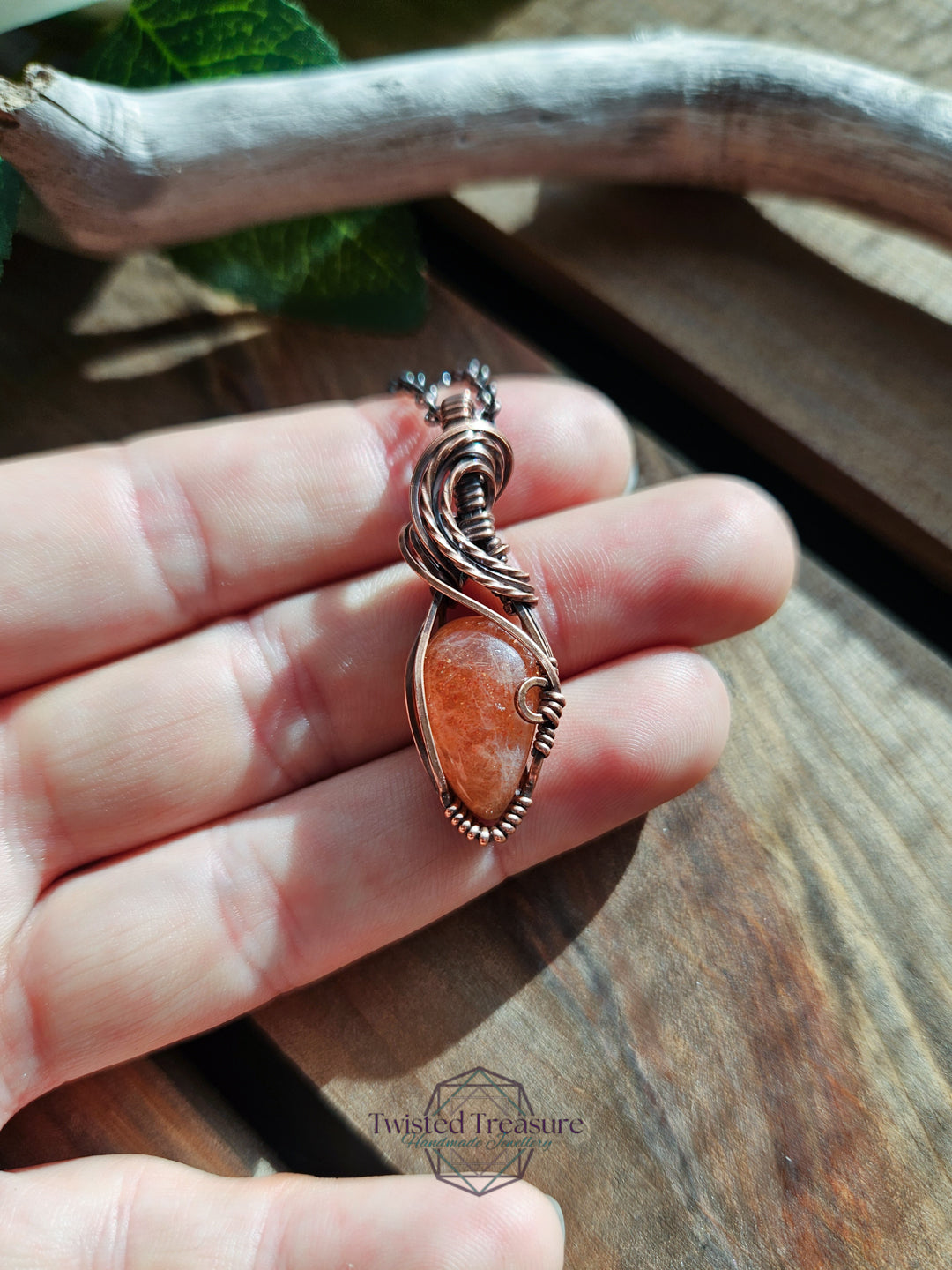Sunstone and Copper Necklace