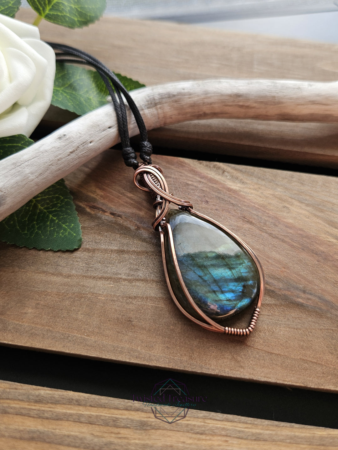 Labradorite and Copper Necklace