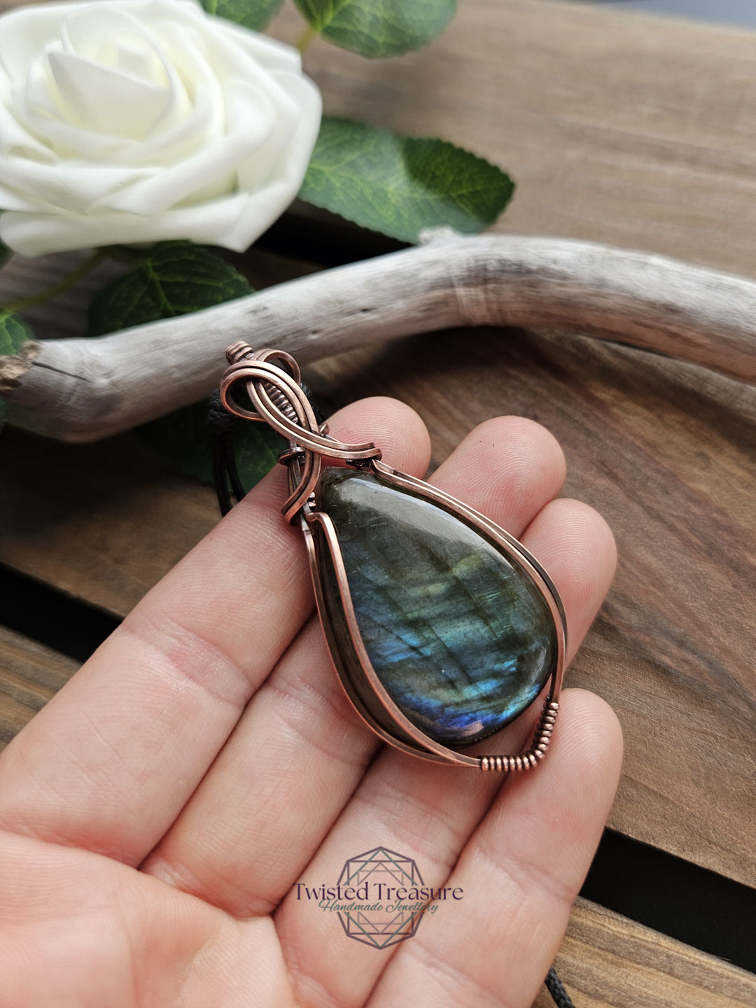 Labradorite and Copper Necklace