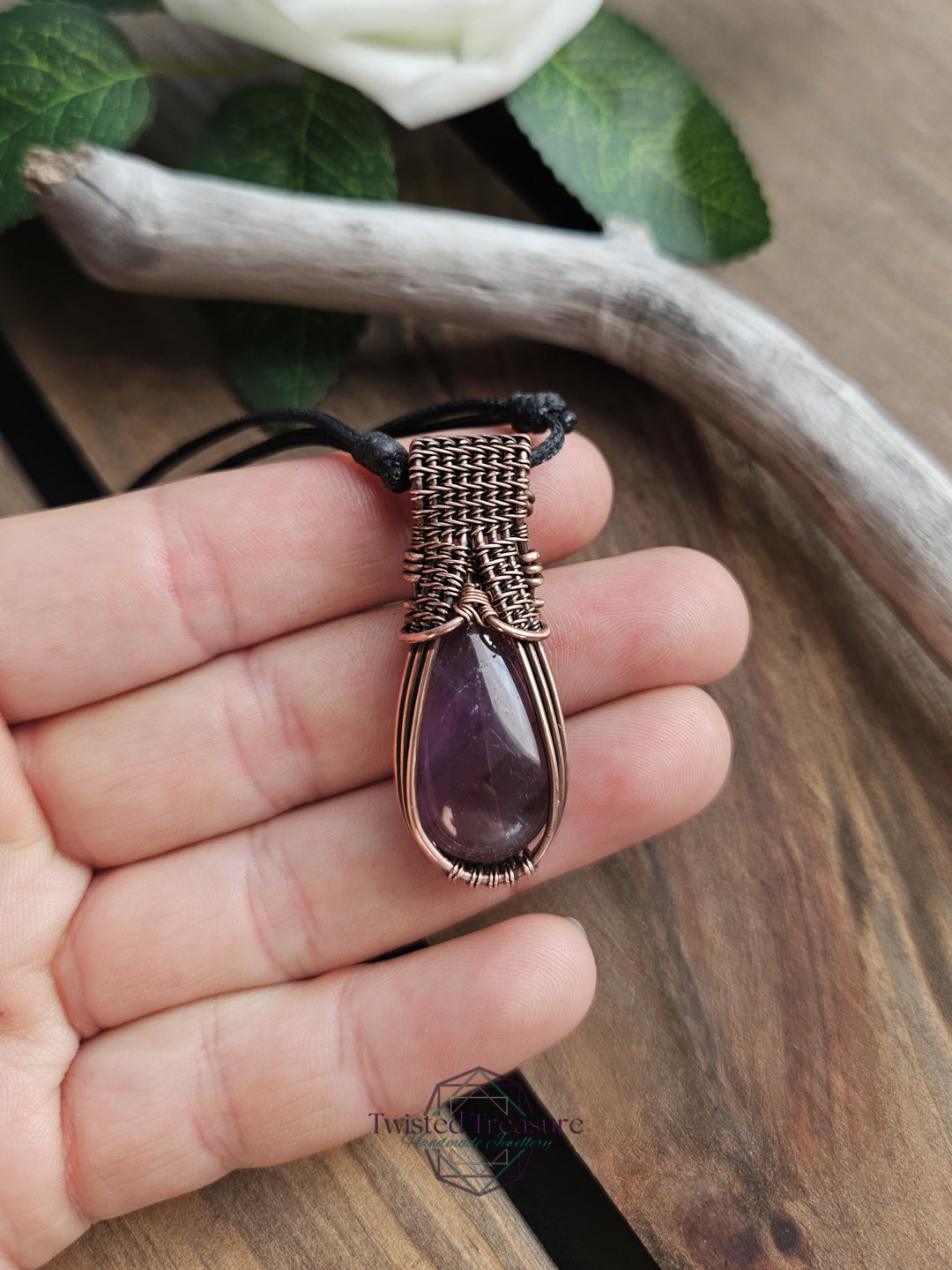 Amethyst and Copper Necklace