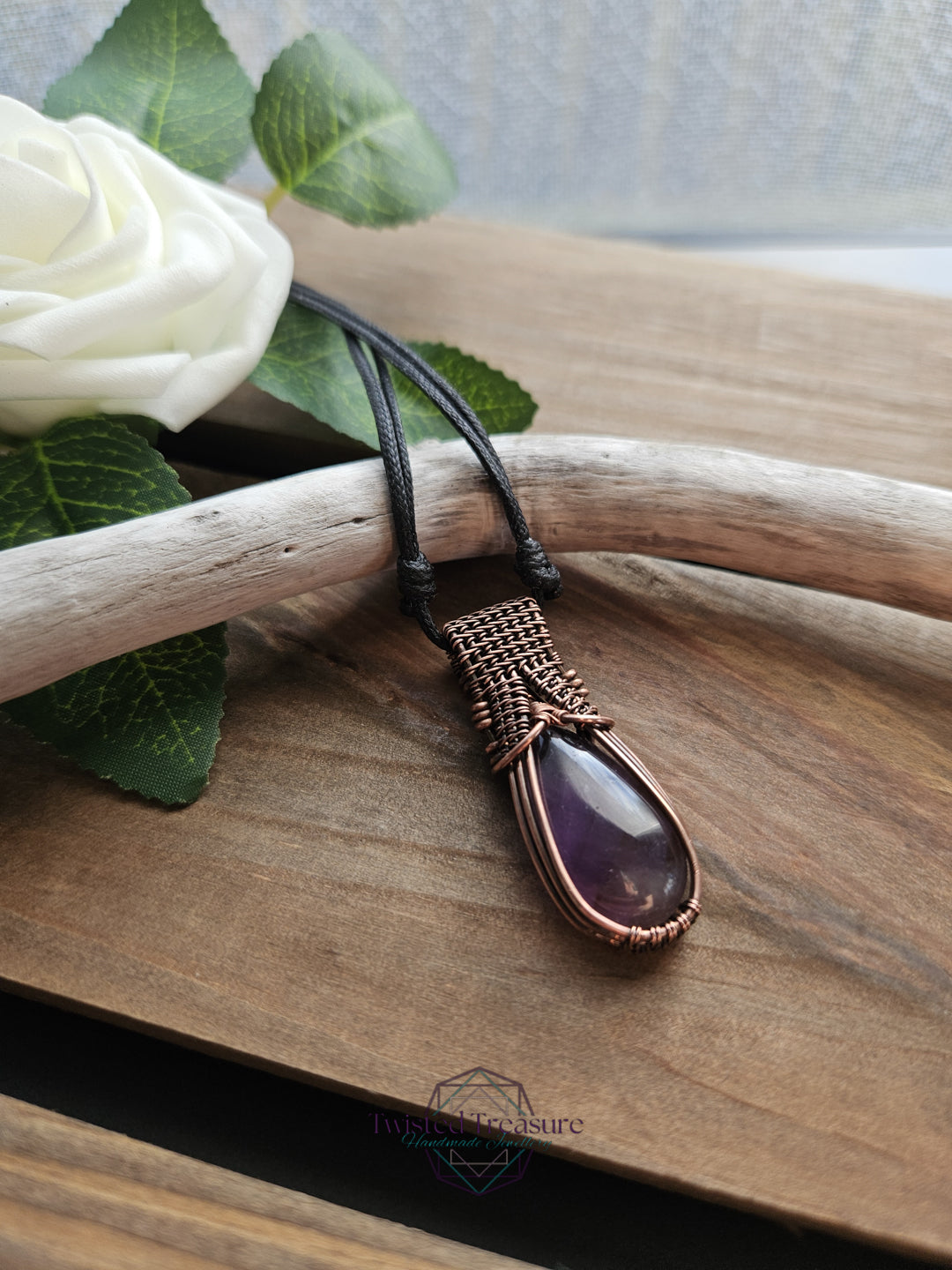 Amethyst and Copper Necklace