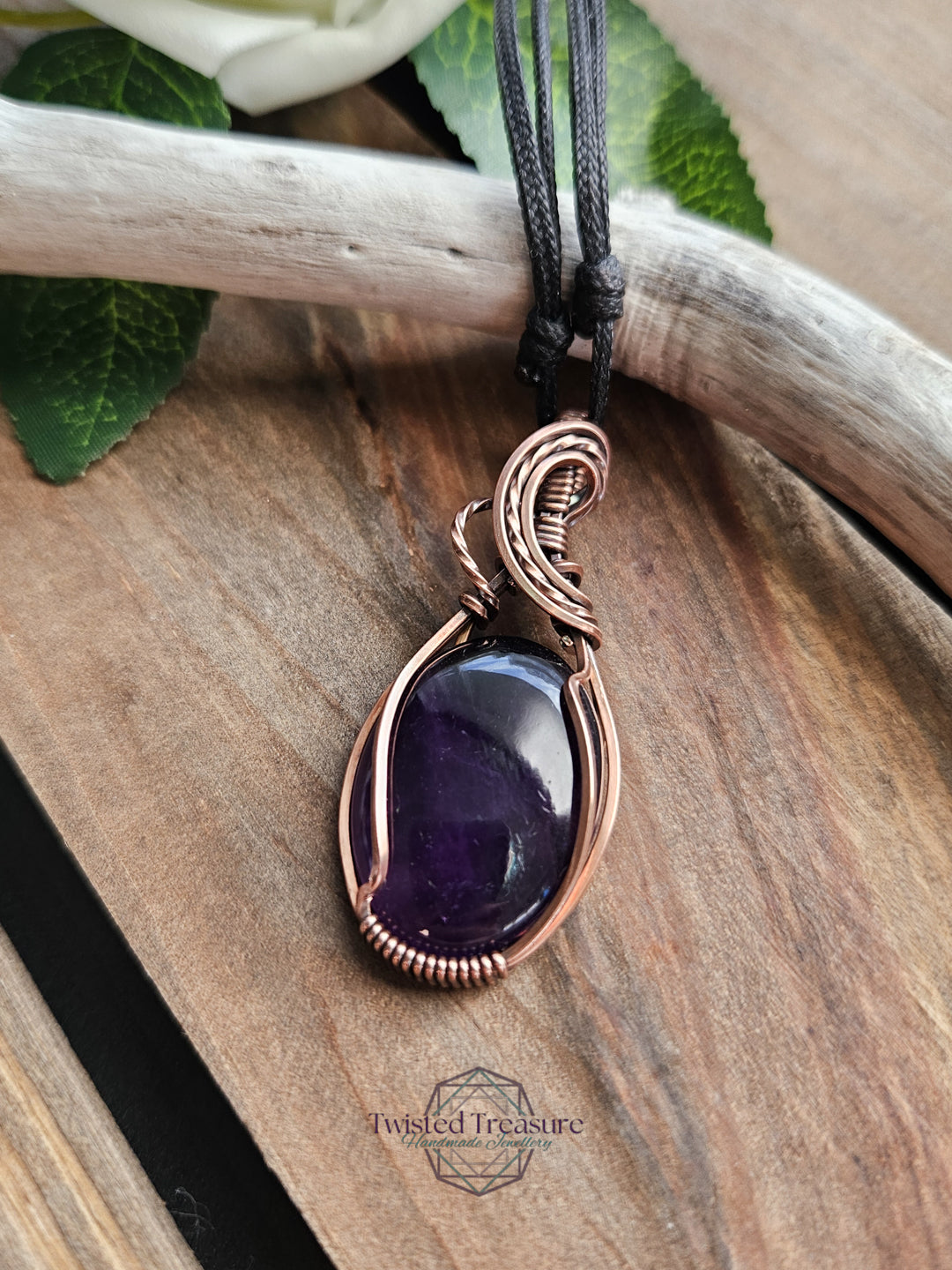 Amethyst and Copper Necklace