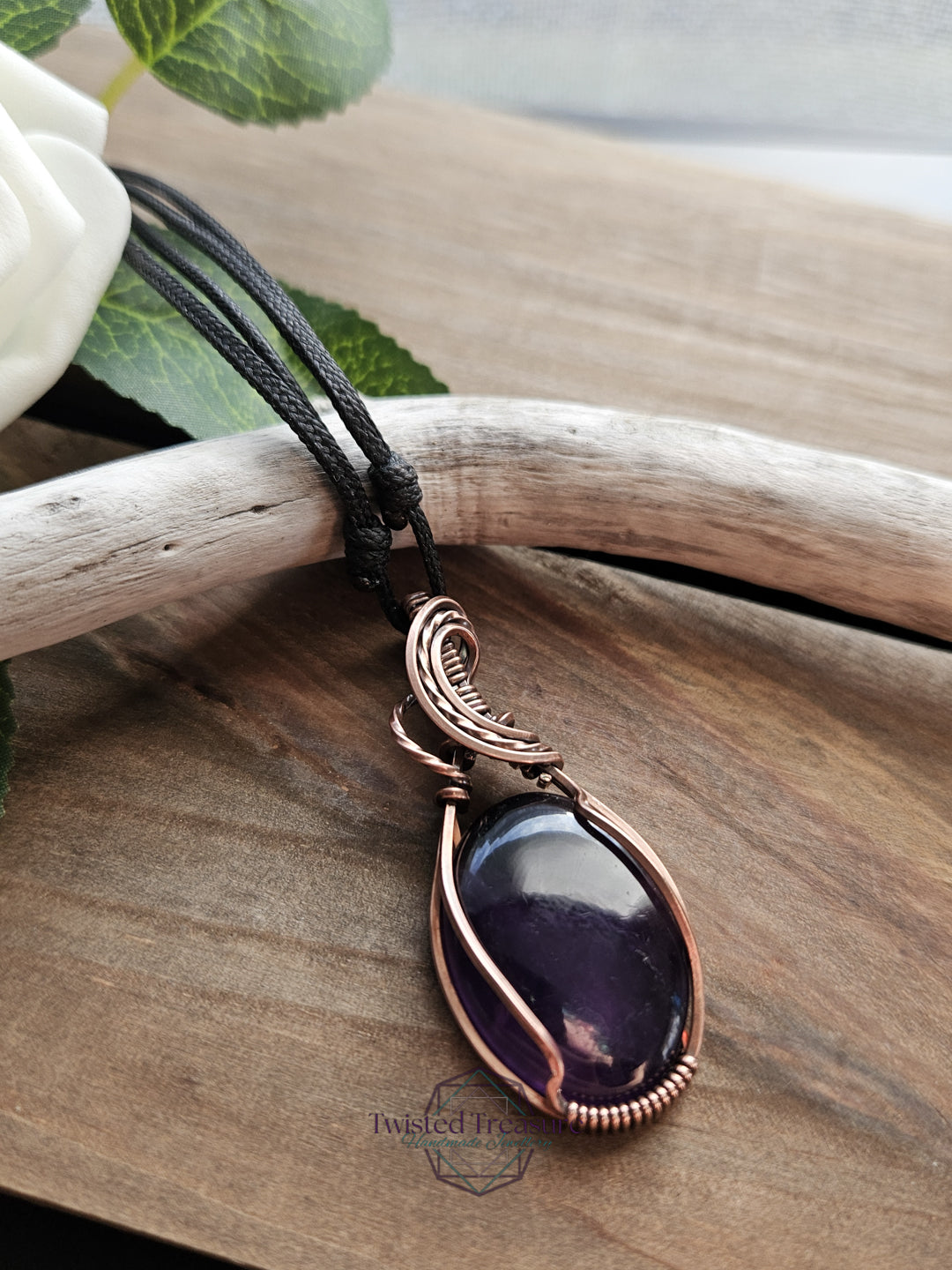 Amethyst and Copper Necklace