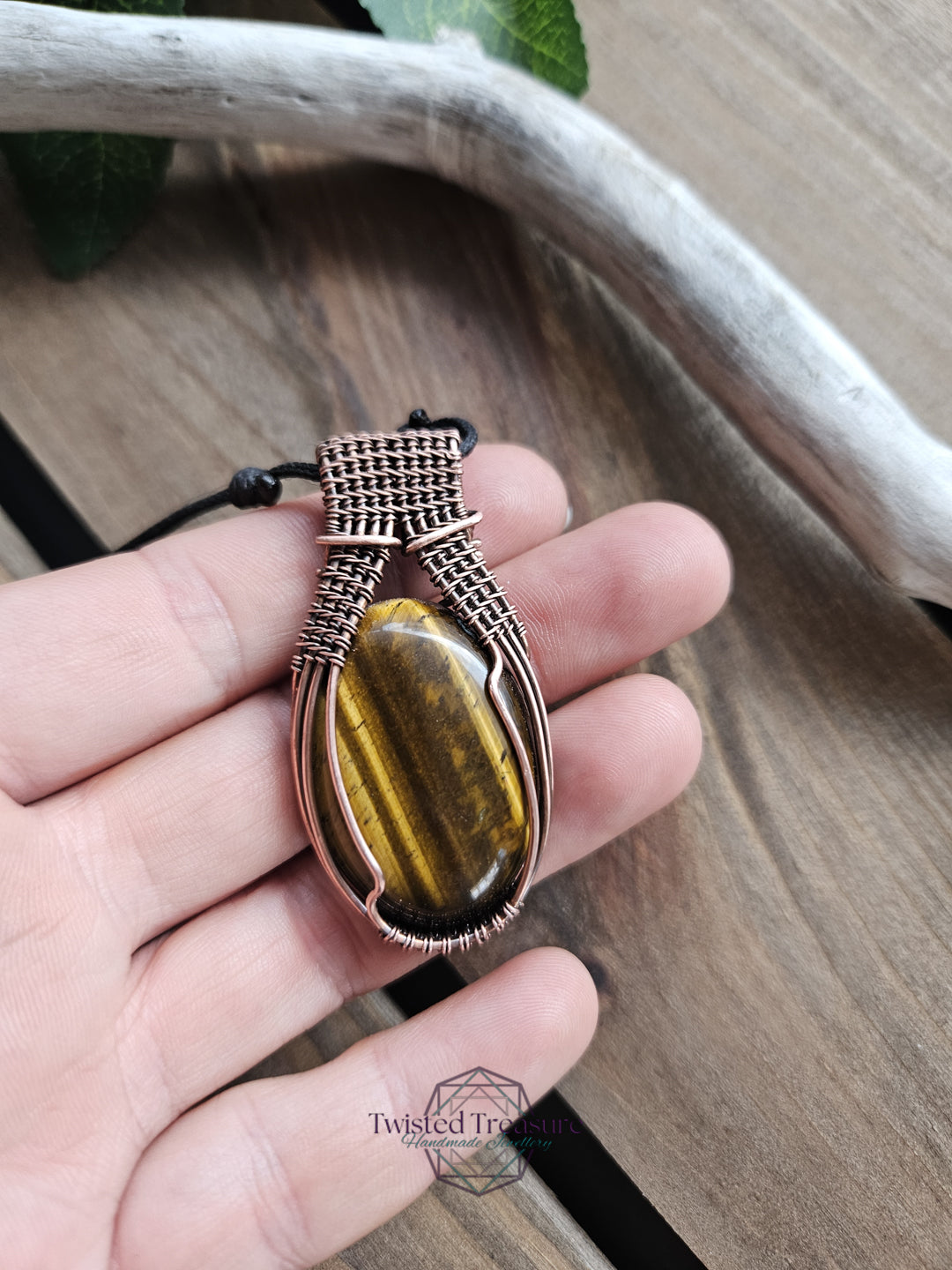 Tiger's Eye and Copper Necklace